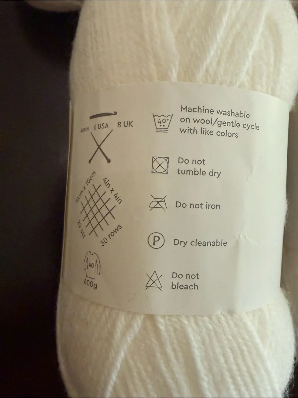 Paintbox Baby DK Soft Papier White Yarn - 5 Skeins